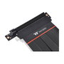 Thermaltake AC-060-CO1OTN-C2 Extensor PCI Express 4.0 16x 200 mm, Cable 90 Grados, Conector Macho-Hembra, Negro
