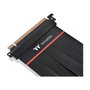 Thermaltake AC-060-CO1OTN-C2 Extensor PCI Express 4.0 16x 200 mm, Cable 90 Grados, Conector Macho-Hembra, Negro