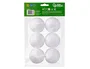 Liderpapel Figura de espuma blanca de 7 cm, bolsa de 6 unidades
