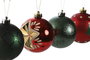DKD Home Decor Set de 16 Bolas Decorativas Rojo y Dorado