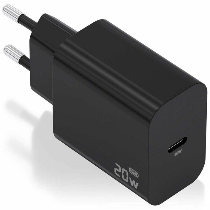 AISENS Cargador GaN 20W USB-C PD3.0 Negro A110-0939 AISENS Cargador GaN 20W USB-C PD3.0 Negro A110-0939