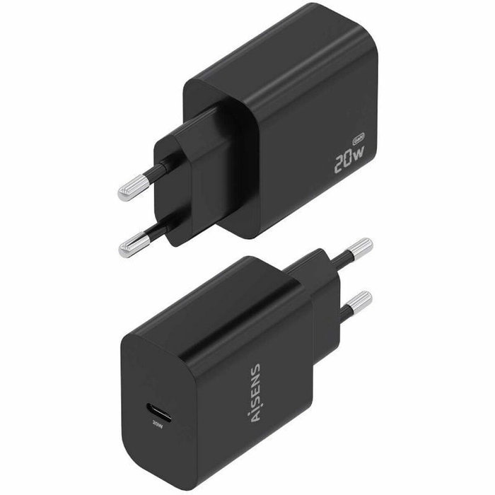 AISENS Cargador GaN 20W USB-C PD3.0 Negro A110-0939 AISENS Cargador GaN 20W USB-C PD3.0 Negro A110-0939