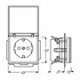 BUSCH-JAEGER BJ 20 EUK-885 toma de corriente con tapa abatible Future Linear negro mate