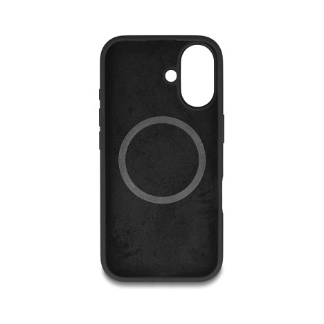 DeLOCK 81256 Funda para iPhone 16 MagSafe de Silicona Soft-Touch Negro - Compatible con Apple, Protección Anti-Caídas
