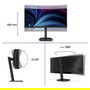 Philips 34B2U3600C Monitor 34" VA UWQHD 4ms 120Hz USB-C Curvo Negro