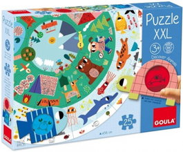GOULA Puzzle XXL Descubre Animales de 25 piezas