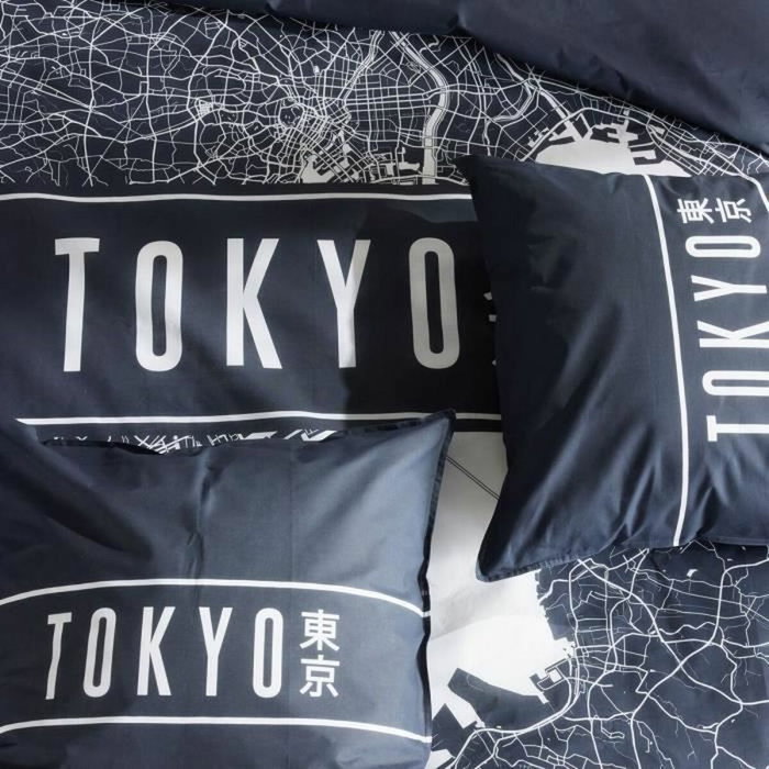 Today Juego de cama Java Estampado Tokio Azul oscuro 240x220 cm
