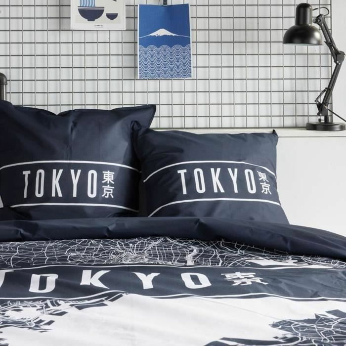 Today Juego de cama Java Estampado Tokio Azul oscuro 240x220 cm