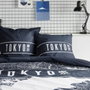 Today Juego de cama Java Estampado Tokio Azul oscuro 240x220 cm