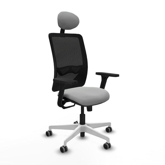 PIQUERAS Y CRESPO Silla de oficina Zulema con mecanismo Sincro, Gris claro y Negro PIQUERAS Y CRESPO Silla de oficina Zulema con mecanismo Sincro, Gris claro y Negro
