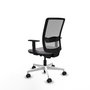 PIQUERAS Y CRESPO Silla de oficina Haches Gris con mecanismo Sincro/Traslack