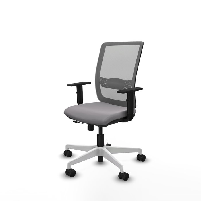 PIQUERAS Y CRESPO Silla de oficina Haches Gris con mecanismo Sincro/Traslack