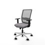 PIQUERAS Y CRESPO Silla de oficina Haches Gris con mecanismo Sincro/Traslack