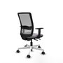 PIQUERAS Y CRESPO Silla de oficina Haches Gris con mecanismo Sincro/Traslack