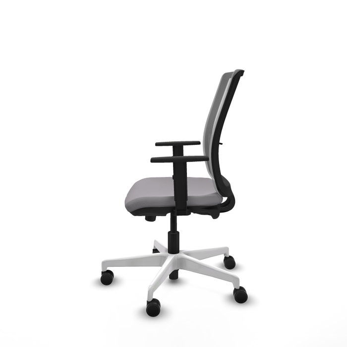 PIQUERAS Y CRESPO Silla de oficina Haches Gris con mecanismo Sincro/Traslack