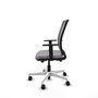 PIQUERAS Y CRESPO Silla de oficina Haches Gris con mecanismo Sincro/Traslack