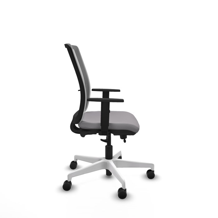 PIQUERAS Y CRESPO Silla de oficina Haches Gris con mecanismo Sincro/Traslack