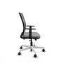 PIQUERAS Y CRESPO Silla de oficina Haches Gris con mecanismo Sincro/Traslack