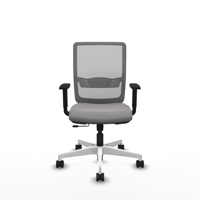 PIQUERAS Y CRESPO Silla de oficina Haches Gris con mecanismo Sincro/Traslack
