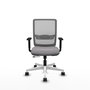 PIQUERAS Y CRESPO Silla de oficina Haches Gris con mecanismo Sincro/Traslack