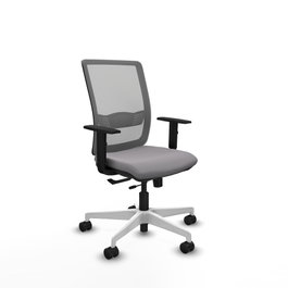 PIQUERAS Y CRESPO Silla de oficina Haches Gris con mecanismo Sincro/Traslack