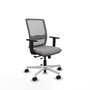 PIQUERAS Y CRESPO Silla de oficina Haches Gris con mecanismo Sincro/Traslack