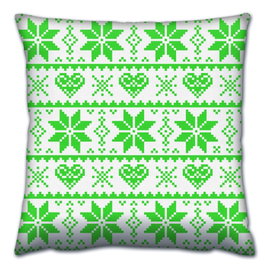 Aberto Design A14405 Cojín de Lujo 43x43cm, 50% Algodón/50% Poliéster, Relleno de Silicona, Cremallera Oculta