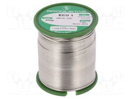 BROQUETAS Estaño libre de plomo Sn99,3Cu0,7 1mm 250g