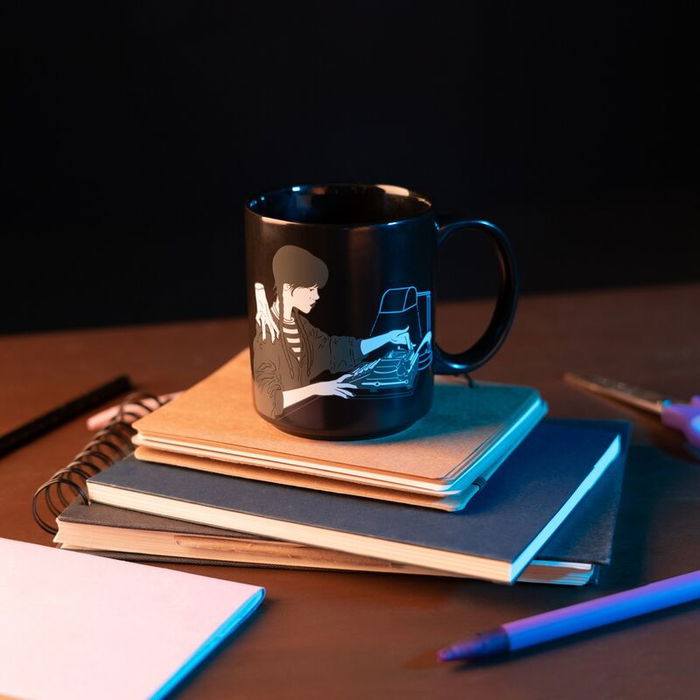 ERIK Taza Miercoles Addams Cerámica 350ml Apta Microondas y Lavavajillas