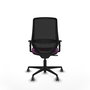 PIQUERAS Y CRESPO Silla de oficina Mardos con mecanismo Sincro, Morado y Negro