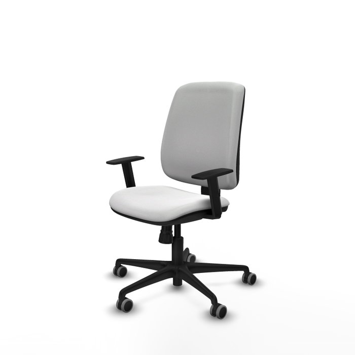 PIQUERAS Y CRESPO Silla Alares Blanco Tela con Mecanismo Sincro