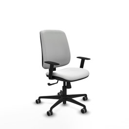 PIQUERAS Y CRESPO Silla Alares Blanco Tela con Mecanismo Sincro