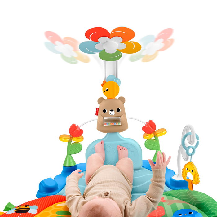 Fisher-Price Gimnasio de Actividades 3 en 1 Pataditas y Balanceo con Móvil y Espejo