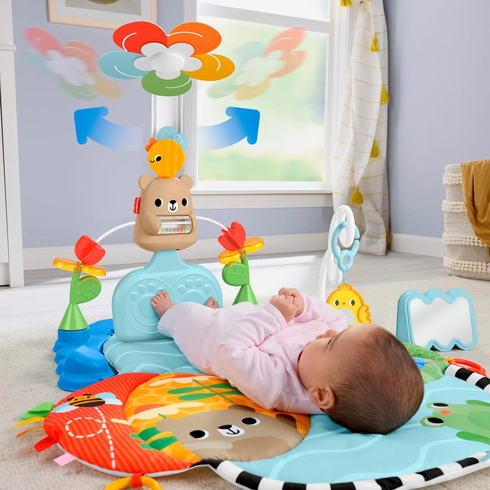 Fisher-Price Gimnasio de Actividades 3 en 1 Pataditas y Balanceo con Móvil y Espejo