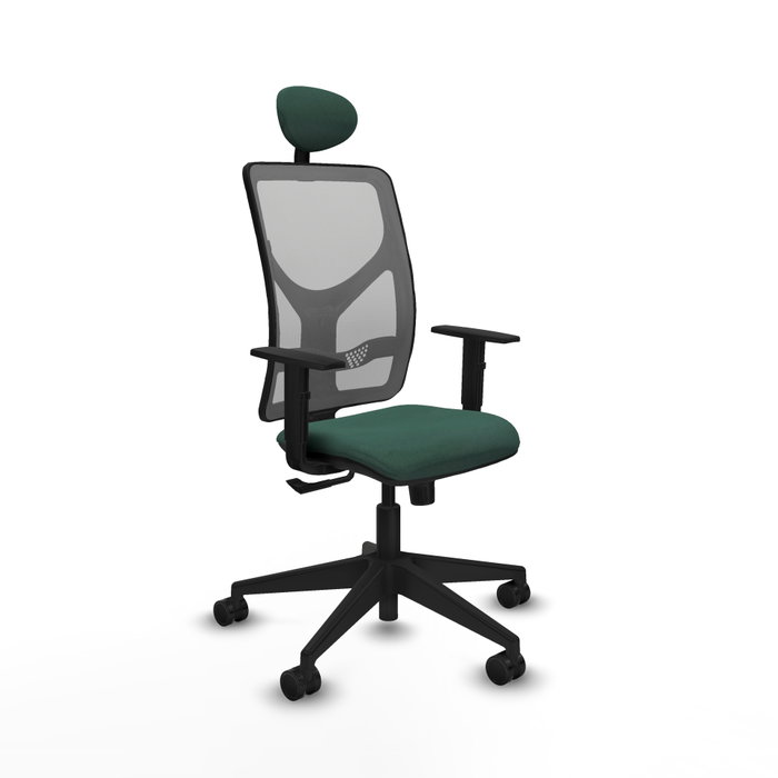 PIQUERAS Y CRESPO Silla de oficina Motilla con mecanismo Sincro, Verde botella y Gris PIQUERAS Y CRESPO Silla de oficina Motilla con mecanismo Sincro, Verde botella y Gris