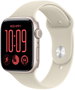 Apple Watch SE 3 GPS + Cellular 44mm Starlight Aluminium Case | Sand Sport Band - M/L