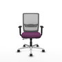 PIQUERAS Y CRESPO Silla de oficina Haches Morado/Gris con mecanismo Sincro/Traslack