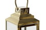 DKD Home Decor Portavela de Aluminio y Cristal 14x14x35 cm Pack de 2