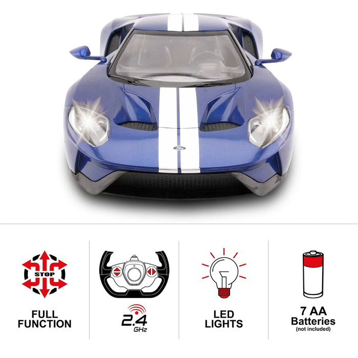 Mondo Motors Coche Radio Control Ford GT 1:14 con Efectos de Luz Mondo Motors Coche Radio Control Ford GT 1:14 con Efectos de Luz