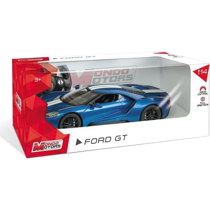 Mondo Motors MON63533 Coche Radio Control Ford GT 1:14 con Efectos de Luz