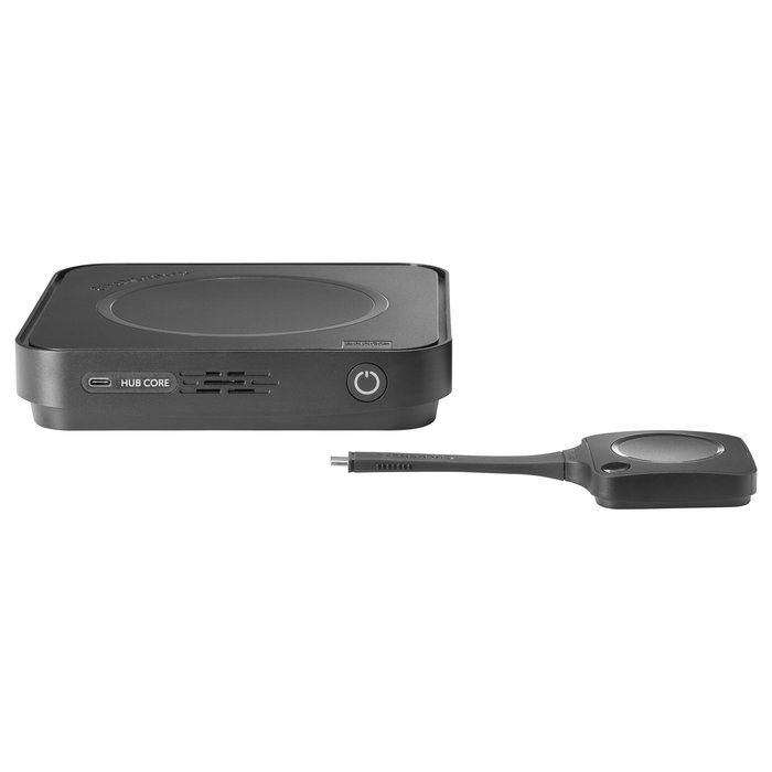 BARCO ClickShare Hub Core Sistema Gestión Videoconferencia 5K Ultra HD con Panel Control, 10.1" Pantalla Táctil, Wi-Fi 7, USB-C