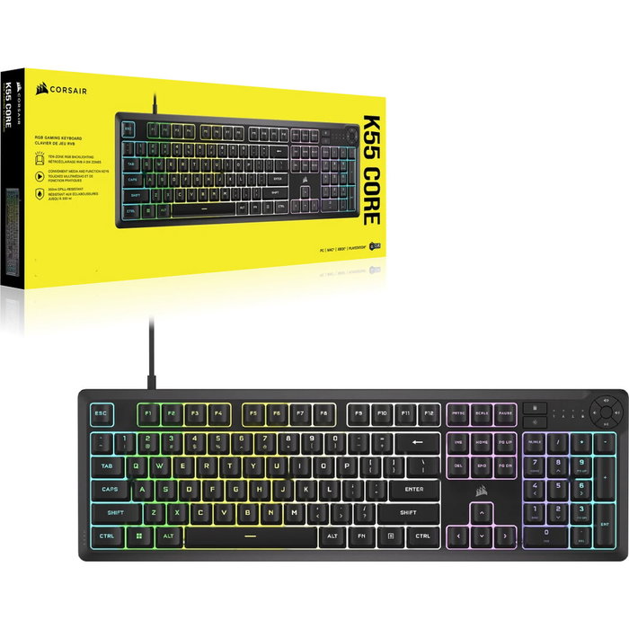 Corsair K55 Core Negro Español Corsair K55 Core Negro Español