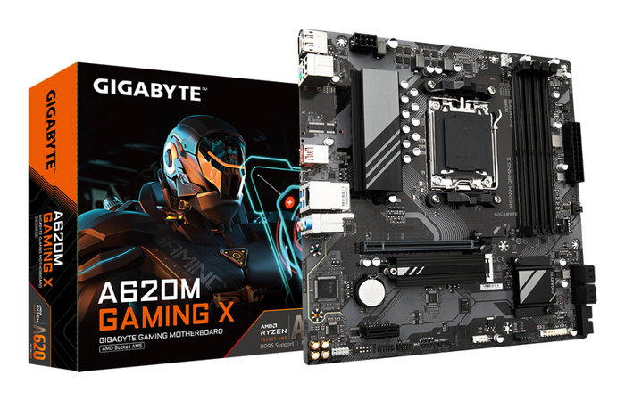 GIGABYTE A620M GAMING X Placa base - AMD Socket AM5, DDR5, M.2 PCIe 4.0, LAN GbE, USB 3.2 Gen 2 para CPUs AMD Ryzen 8000/7000/9000 Series