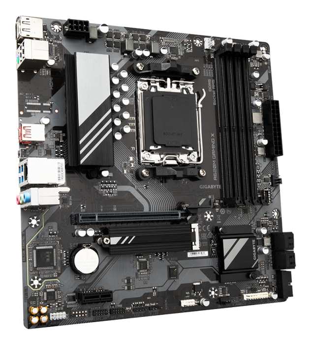GIGABYTE A620M GAMING X Placa base - AMD Socket AM5, DDR5, M.2 PCIe 4.0, LAN GbE, USB 3.2 Gen 2 para CPUs AMD Ryzen 8000/7000/9000 Series
