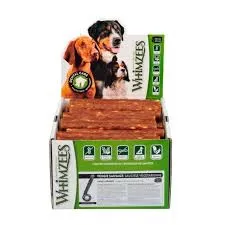 Whimzees Veggie Sausage L - Golosinas para Perros 50 Piezas, Limpieza Dental, Reduce Placa y Sarro, Refresca Aliento