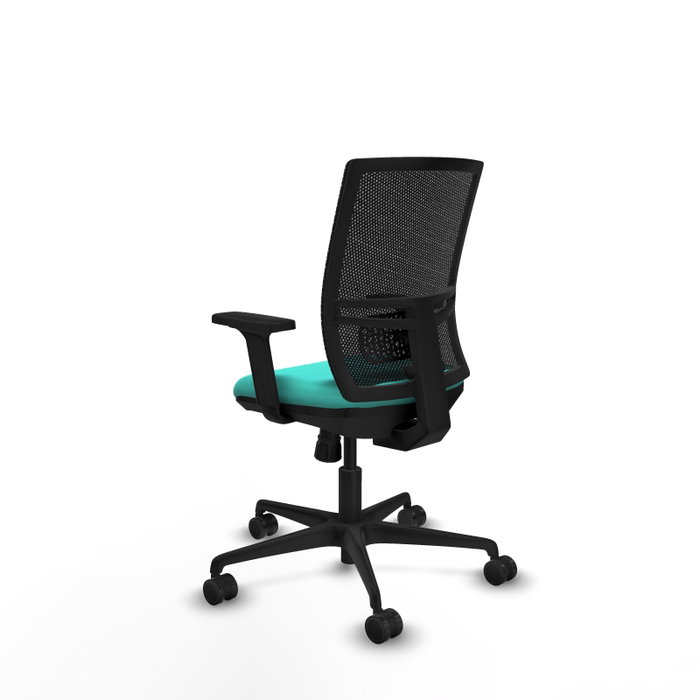 PIQUERAS Y CRESPO Silla de oficina Yunquera Turquesa y Negro