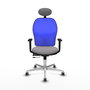 PIQUERAS Y CRESPO Silla de oficina Jorquera Gris y Azul
