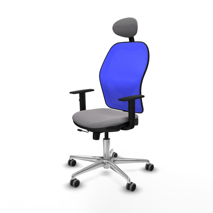 PIQUERAS Y CRESPO Silla de oficina Jorquera Gris y Azul