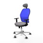 PIQUERAS Y CRESPO Silla de oficina Jorquera Gris y Azul