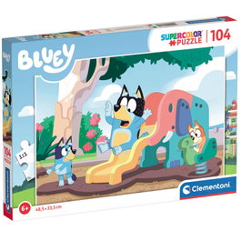 Clementoni Puzzle Bluey 104pzs Tamaño 48,5x33,5cm